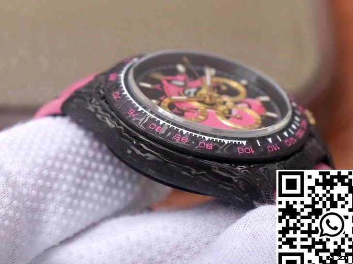 Cosmos Dial Carbon Fiber Edition Pink Rolex Chronograph Dragon Exploded Daytona 1115